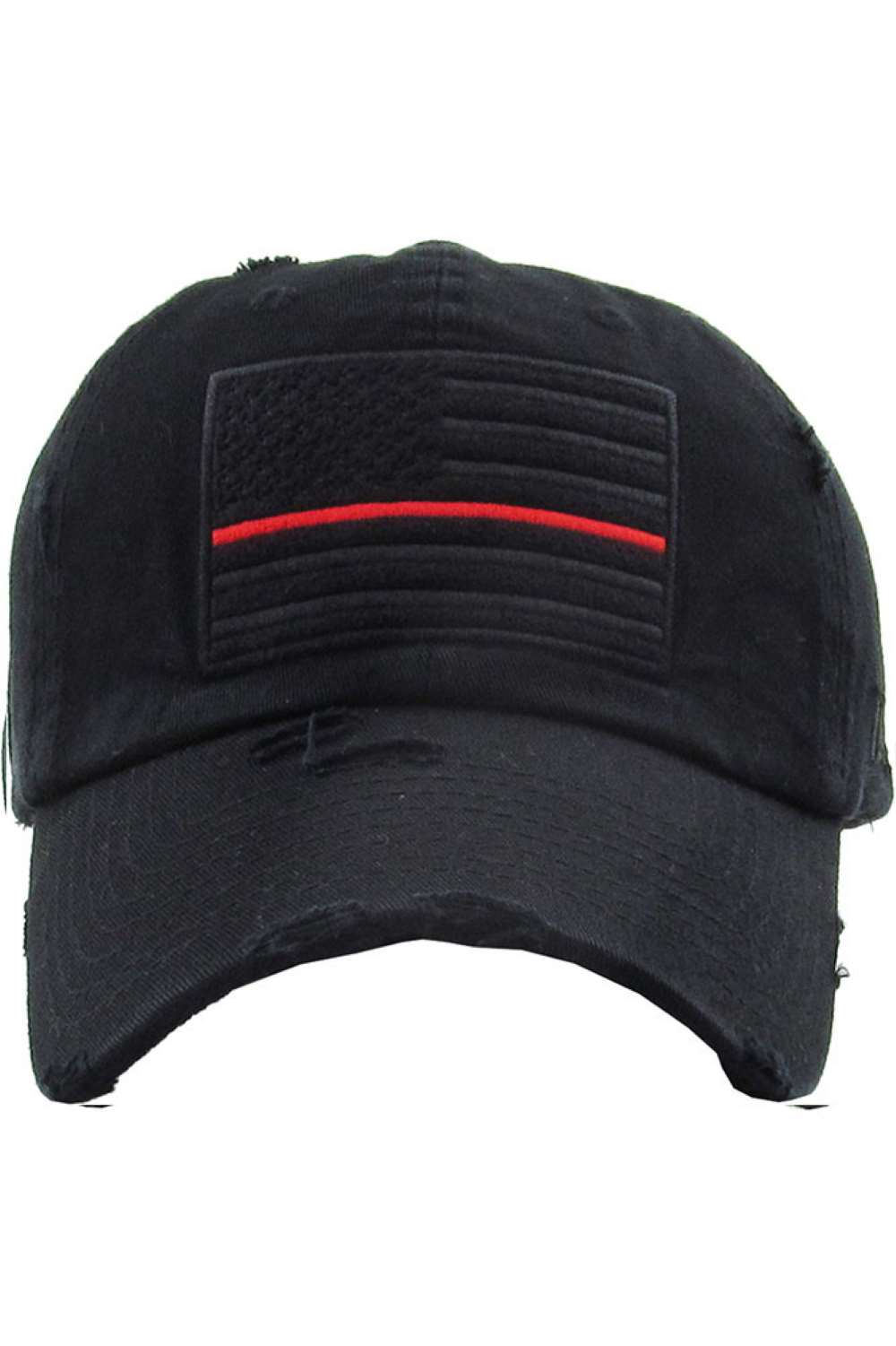 Black Red Show off your patriotic style with this Unisex American Flag washed vintage distressed baseball cap, featuring a classic worn-in look and bold flag detail. Designed for comfort with an adjustable fit, this everyday cap is perfect for casual outings, outdoor activities, or laid-back weekends.