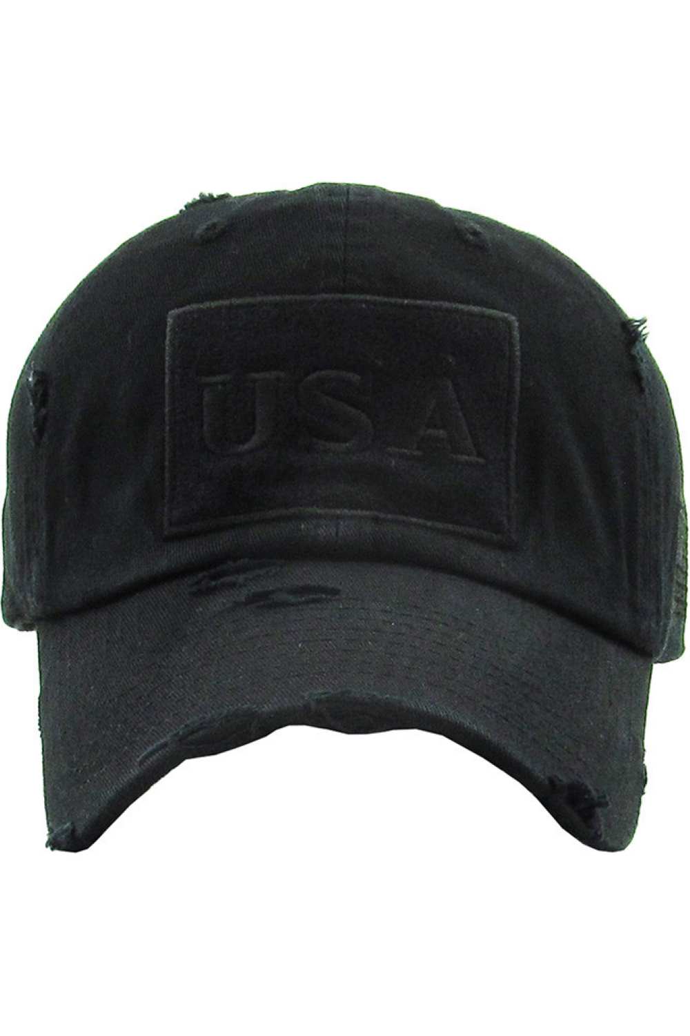 Black Add rugged style to your everyday look with the USA Tactical vintage baseball cap, featuring a distressed finish and bold embroidered design for a classic military-inspired vibe. Comfortable and adjustable for all-day wear, this durable cap is perfect for outdoor activities, travel, or casual street style.