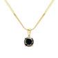 Black 18K Gold Dipped Stainless Steel CZ Round Pendant Necklace exudes elegance and durability. The high-quality material ensures long-lasting wear, while the stunning CZ round pendant adds a touch of glamour. Its timeless design makes it a versatile addition to any jewelry collection. Perfect for any occasion. 