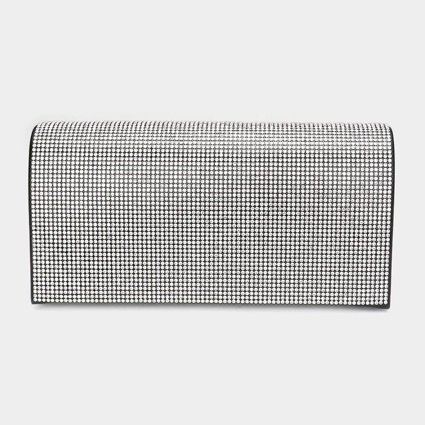 Black, Clear  Shine at every occasion with this aqua crystal clutch, designed with a sleek silhouette and shimmering detail. Perfect for weddings, galas, and nights out, this glamorous statement bag adds elegance and sparkle to any outfit.