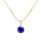 Blue 18K Gold Dipped Stainless Steel CZ Round Pendant Necklace exudes elegance and durability. The high-quality material ensures long-lasting wear, while the stunning CZ round pendant adds a touch of glamour. Its timeless design makes it a versatile addition to any jewelry collection. Perfect for any occasion. 