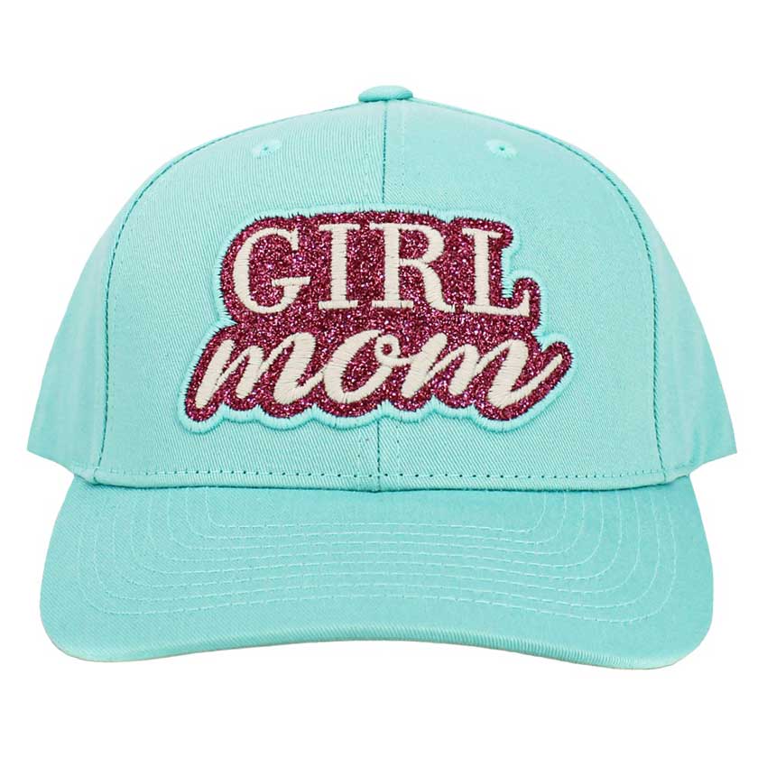 Blue Girl Mom Message Baseball Cap, is made with comfortable cotton fabric and features an adjustable snap closure for a perfect fit. The embroidered message is sure to make any mom feel proud. Show your support for your little guy with this! Make a lovely gift to your newly mothered friends and family members.