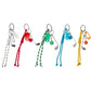 Blue-Golf Name Tag Braided Thread Key Chain / Bag Charm is the perfect accessory for any golf enthusiast. Its durable braided thread design ensures longevity while its versatile use as a key chain or bag charm makes it a convenient addition to any golf gear. Show off your love for the game with this stylish and practical accessory. 