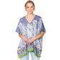 Blue Leaf Print Cover Up Poncho is the perfect addition to your summer wardrobe. Made from lightweight fabric, it is both stylish and functional, providing coverage from the sun while keeping you cool. The leaf print adds a touch of nature-inspired elegance to any beach or pool ensemble. 