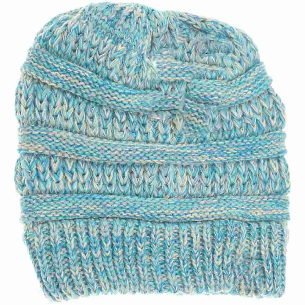 Blue-Multi Multi-Tone CC Beanie Tail features expertly crafted knit construction, combining multiple tones for a refined, layered look. Designed for optimal warmth and comfort, it includes a distinctive tail detail that enhances fit and style. This beanie offers a perfect balance of functionality and sophistication, making it an essential accessory for colder seasons and outdoor activities. 
