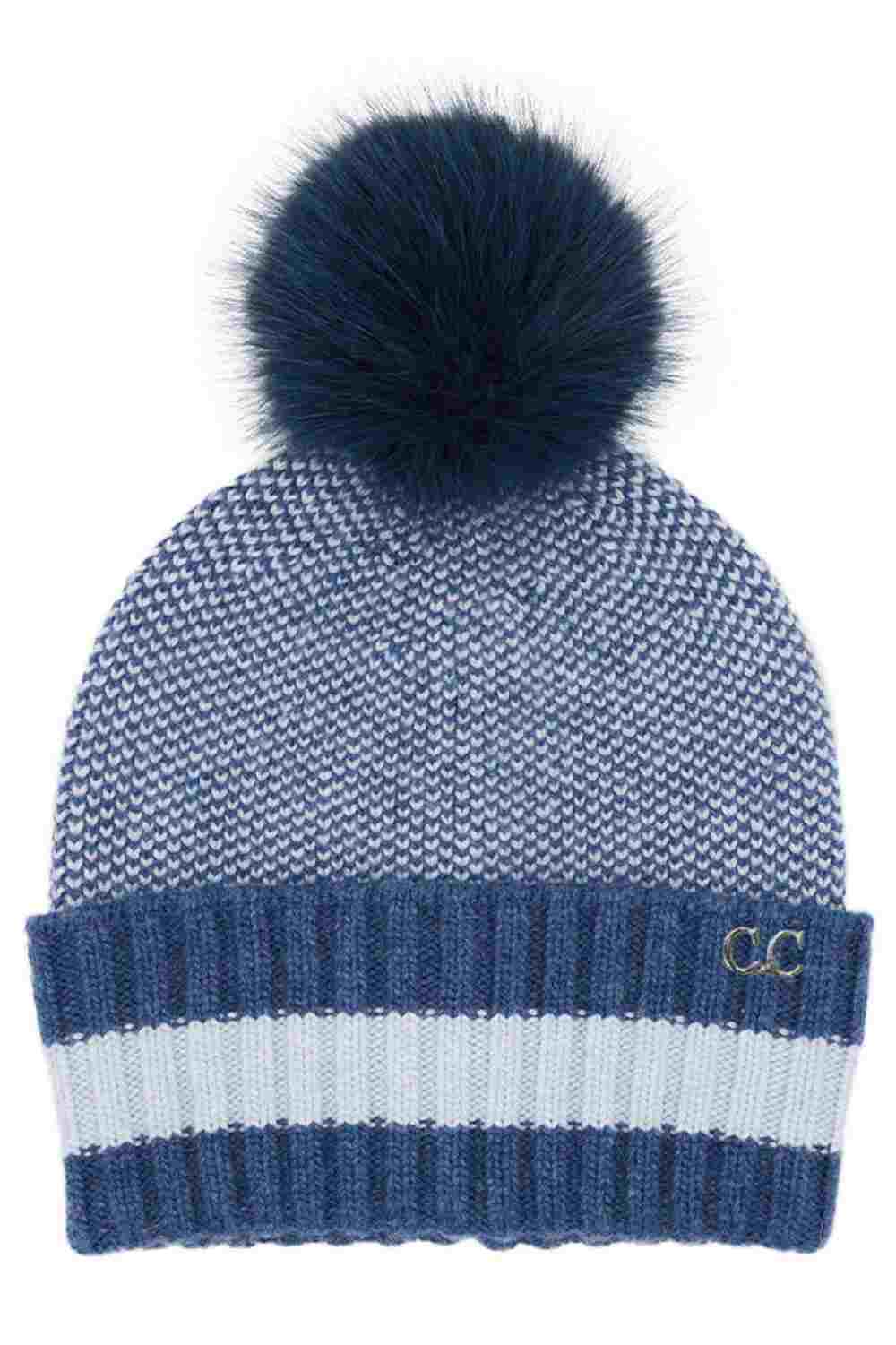 Blue C.C Bead Embellishments Angora Cuff Beanie showcases a soft angora knit finished with delicate bead detailing for a stylish touch of sparkle. Designed with a cozy cuff and stretch fit, it keeps you warm and comfortable while elevating your winter look effortlessly.