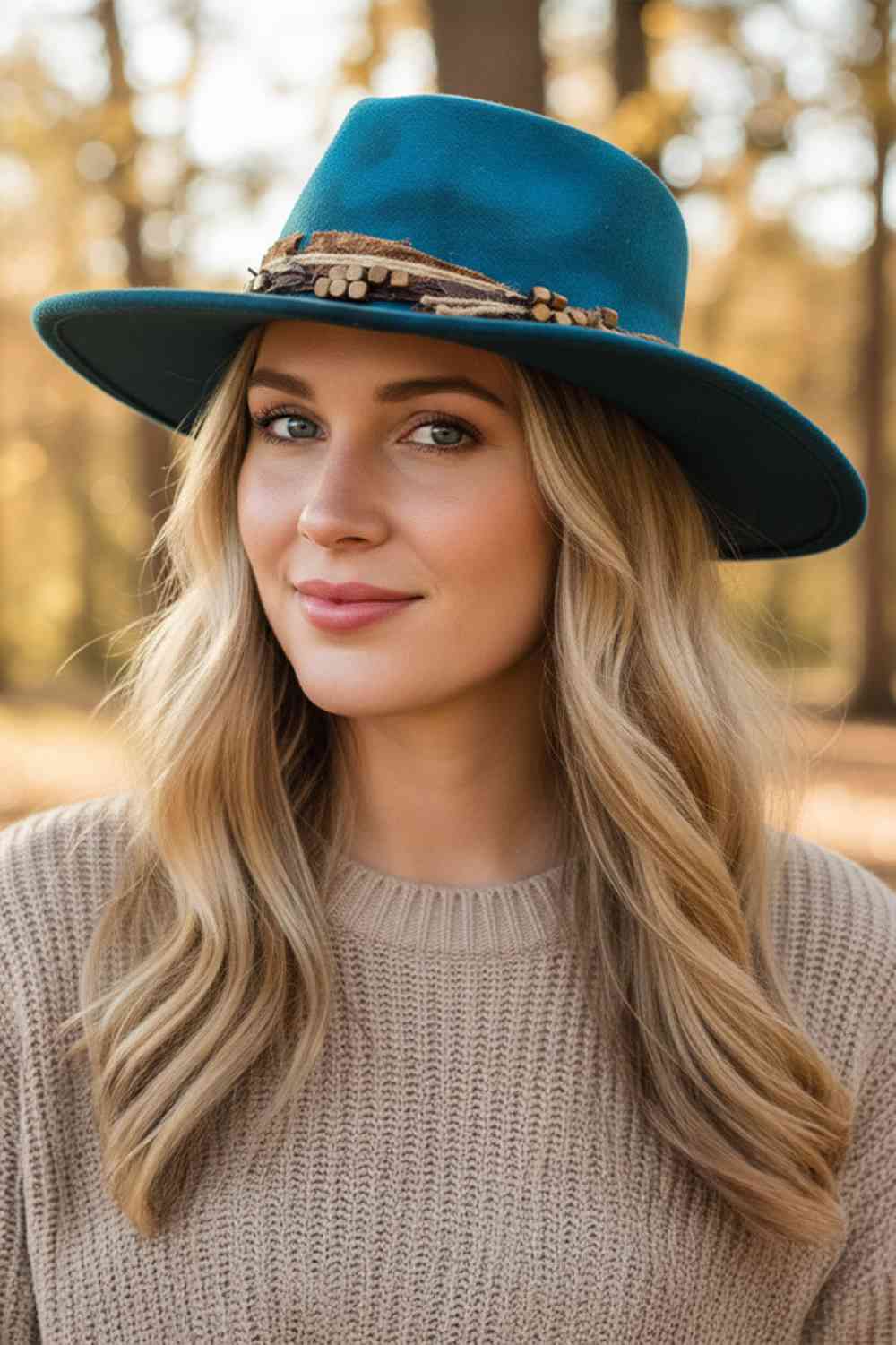Blue Two iconic looks, one hat! This Cowboy Hat's flexible brim allows for effortless shaping, letting you wear it as a classic cowboy hat or style it as a contemporary fedora.