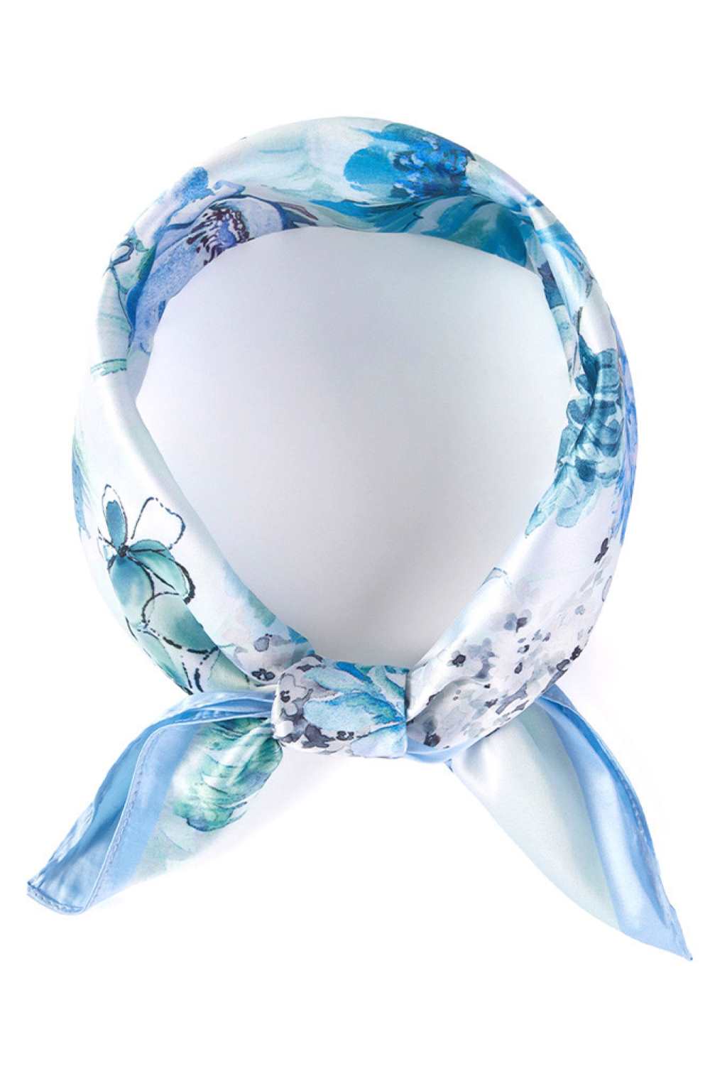 Blue Brighten your summer style with this charming floral print bandana scarf. Crafted from lightweight 100% polyester, it's perfect for warm weather wear tie it around your neck, head, or wrist for effortless versatility. The generous 27.5" x 27.5" square cut offers plenty of styling options. Easy to care for and designed for comfort, this scarf is an essential accessory for any season.