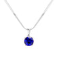 Blue Stainless Steel CZ Round Pendant Necklace is a stylish and durable accessory. Crafted from high-quality stainless steel, this necklace is resistant to tarnishing and fading. Featuring a sparkling CZ round pendant, it adds a touch of elegance to any outfit. Upgrade your jewelry collection with this timeless piece. 