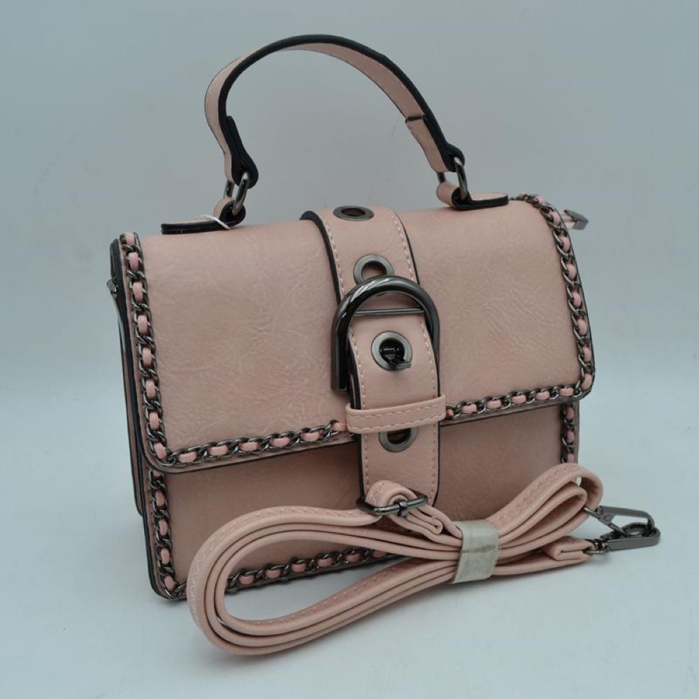 Blush Add a touch of structured elegance to your look with this chic top-handle satchel bag. Designed for the modern trendsetter, it seamlessly blends classic vintage vibes with contemporary edgy accents.