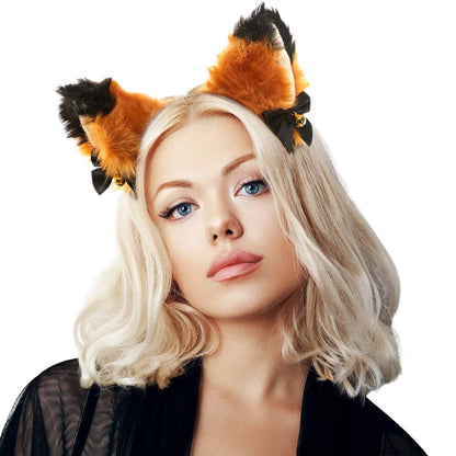 Brown Beautiful Faux Fur Animal Ear Headband, push back your hair with this pretty headband, and add a pop of color to any plain outfit! This is beautifully designed with an animal theme that will make a glowing touch on everyone. This is the perfect gift for Halloween, especially for your friends, family, and your love.