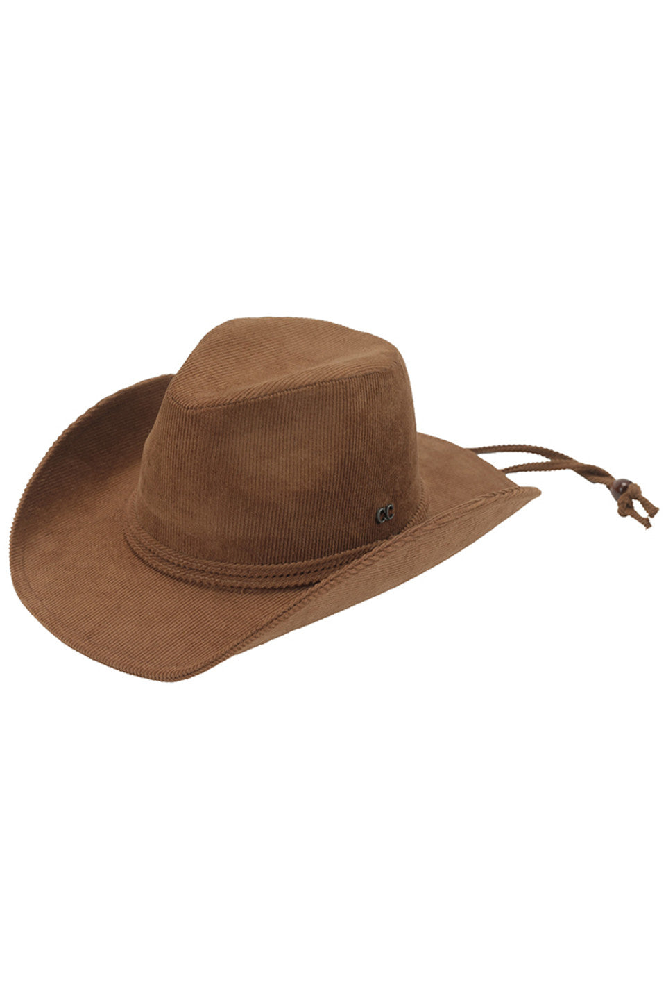 Brown C.C Chin Straps Corduroy Cowboy Hat is a stylish and practical accessory for any outdoor enthusiast. Made with durable corduroy material, this hat is perfect for protecting your face and neck from the sun's harmful rays. The chin straps provide a secure fit, making it perfect for all your adventures.
