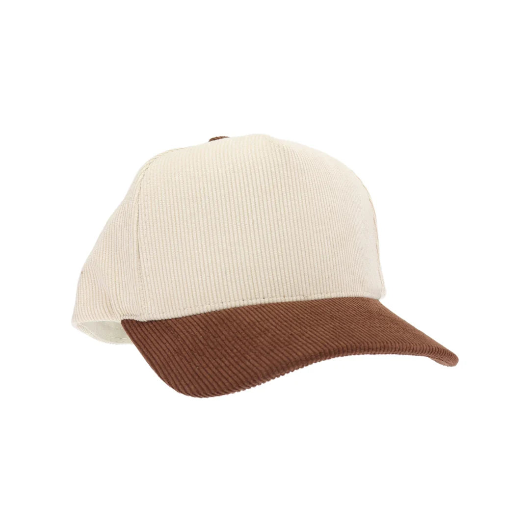 C.C Two Tone Corduroy Trucker Cap - Brown - Baseball Cap