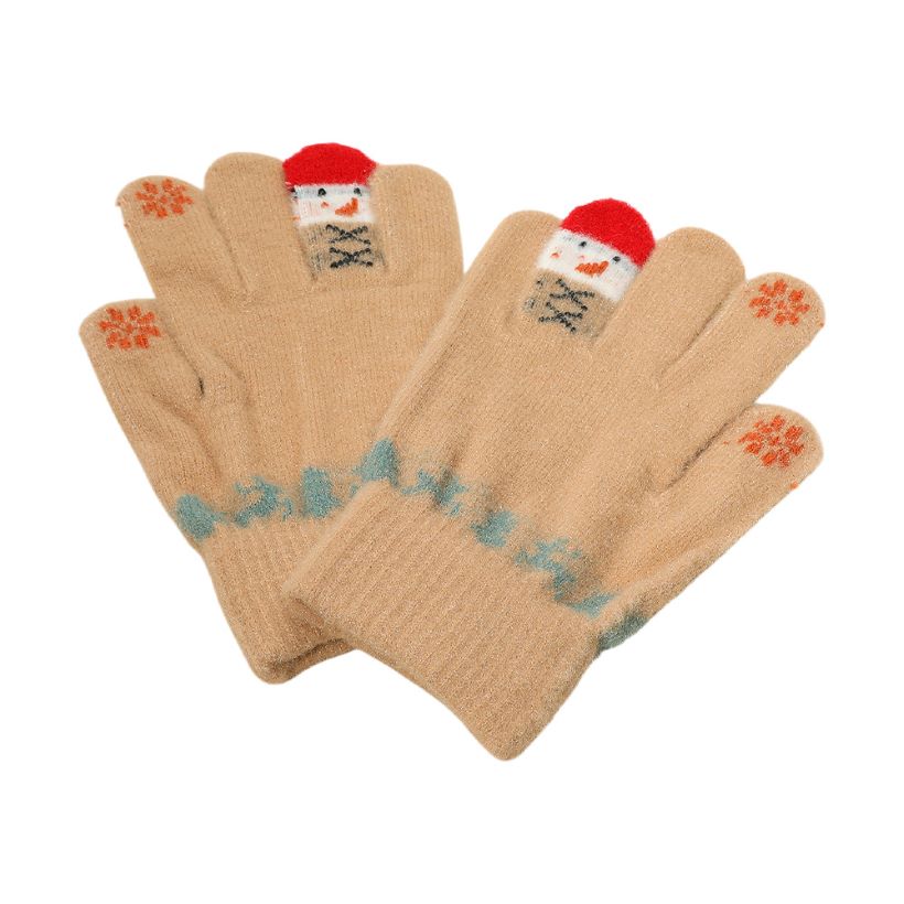 Stay warm and connected with these cozy winter gloves featuring a cheerful snowman design and snowflake details. Designed with smart touch fingertips for easy device use, these gloves blend festive style with modern convenience—perfect for everyday wear and gifting.