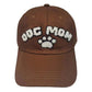 Brown Dog Mom Message Paw Pointed Baseball Cap, shows your love for pups in style with this perfectly crafted dog mom message cap.  This is sure to be an essential for any pet-loving wardrobe. It's an excellent gift for your friends, family, or loved ones who love dogs most.