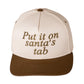 Add festive humor to your look with the Put It on Santa’s Tab baseball cap, a playful embroidered hat perfect for holiday parties, casual outings, or gifting. A fun seasonal accessory that spreads cheer while keeping your style relaxed and trendy.