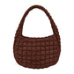 Brown Quilted Puffer Shoulder Crossbody Bag, Stay warm and stylish with this bag. Made of durable material, it is insulated to keep you cozy in the coldest conditions. The shoulder straps make it comfortable and convenient to carry, so you can bring everything you need with ease. Perfect for gifting on every occasion.