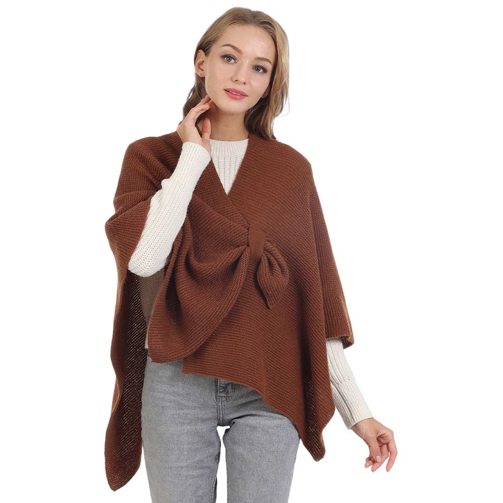 Brown Solid Knitted Basic Cape, is beautifully designed with solid color that amps up your beauty to a greater extent. It enriches your attire with perfect combination. Breathable Fabric, comfortable to wear, and very easy to put on and off. Suitable for Weekend, Work, Holiday, Beach, Party, Club, Night, Evening, Date, Casual and Other Occasions in Spring, Summer and Autumn. Perfect Gift for Wife, Mom, Birthday, Holiday, Anniversary, Fun Night Out.