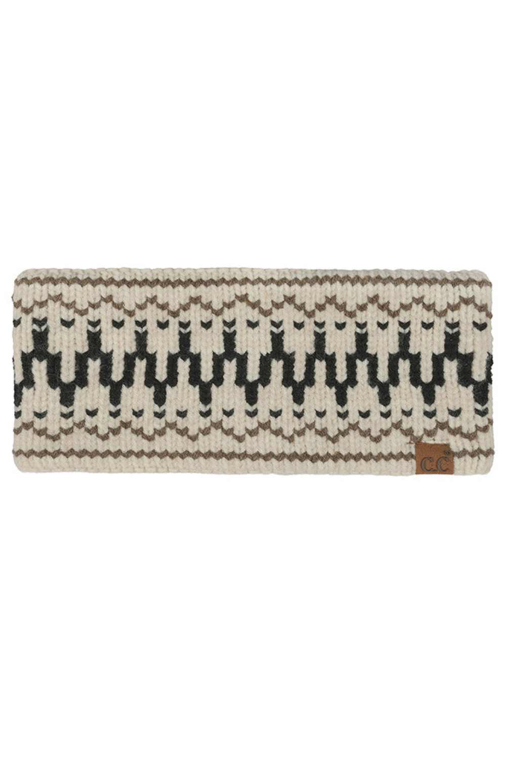 Brown Wrap your head in cozy style with this C.C Fair Isle Pattern Headwrap. Featuring a classic Fair Isle knit design, this versatile headband blends warmth with timeless appeal. The soft fabric blend of rayon, polyester, and nylon creates a comfortable fit that moves with you. Measuring 9.25" x 4.25", it's the perfect one-size accessory for winter days or casual everyday wear.