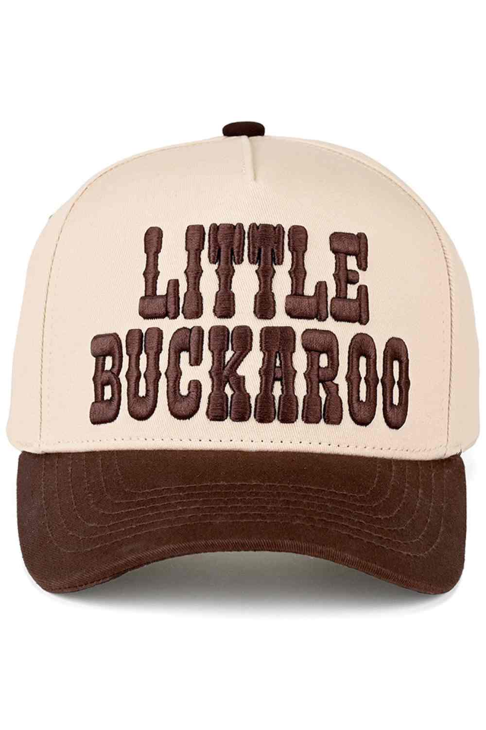 Brown Introduce your little one to classic Western style with the C.C LITTLE BUCKAROO Snapback Trucker Hat. Featuring a charming embroidered design, this kids' baseball cap combines comfort with timeless appeal. Crafted from 100% cotton, it's breathable and perfect for outdoor adventures. The adjustable snapback closure ensures a secure, comfortable fit for growing heads. With a circumference of 21.25", it's sized just right for children. Made in Vietnam with quality construction that lasts through playtime