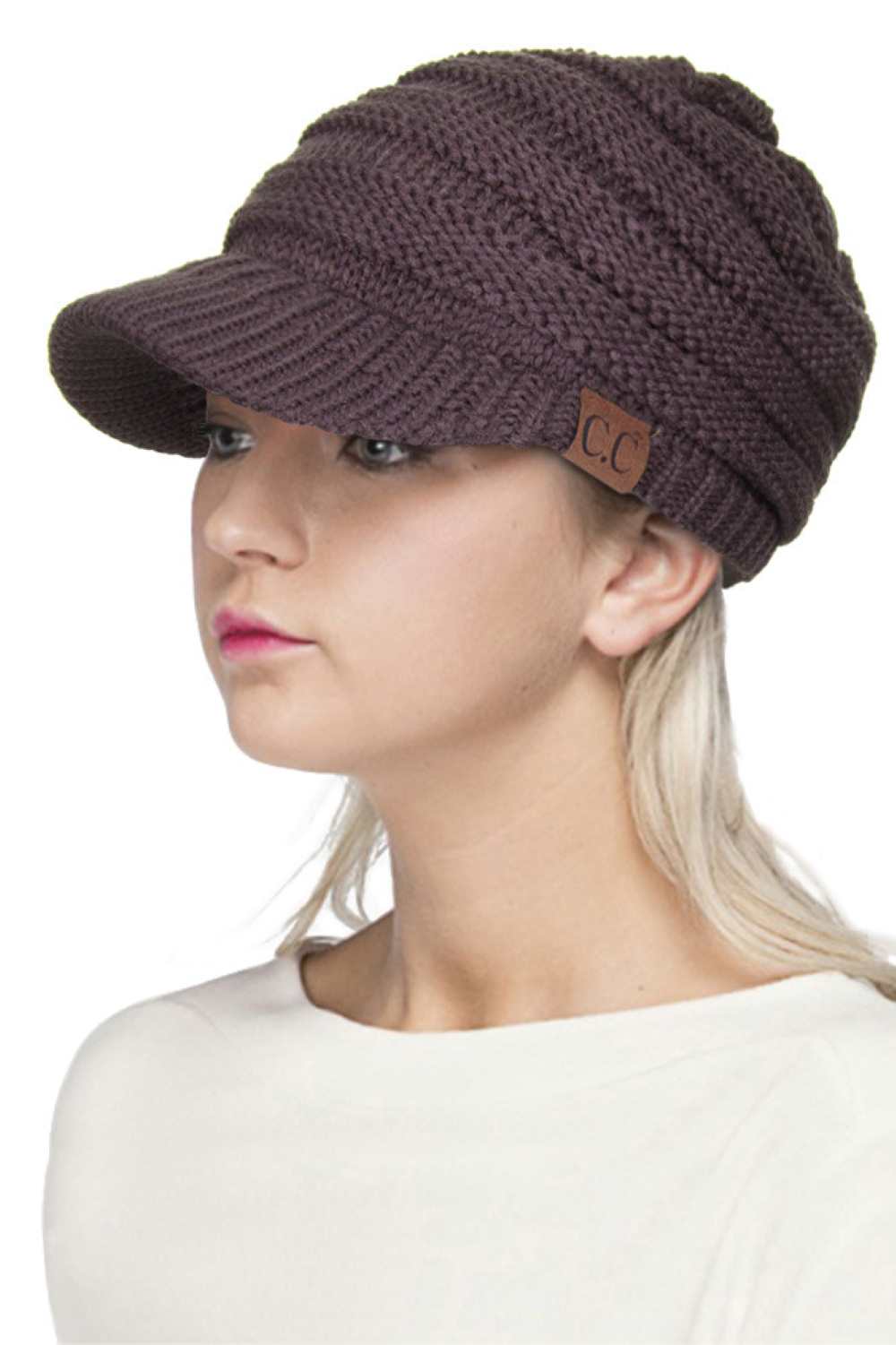 Brown The C.C Ribbed Knit Brim Beanie delivers understated sophistication with its expertly crafted construction. Engineered from 100% soft acrylic, this exclusive design offers exceptional warmth without weight, making it an ideal choice for layering through transitional seasons. The distinctive ribbed knit texture provides visual interest while the structured brim adds a refined silhouette that complements various face shapes. One size fits most ensures accessibility, while the premium acrylic blend resis