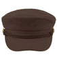 Brown Embrace winter warmth with this classic C.C Rope Fisherman's Cap, featuring a charming button detail and solid construction. Made from a comfortable blend of 50% wool and 50% polyester, this hat offers excellent insulation while maintaining breathability for all-day wear. The timeless fisherman's style works seamlessly with casual and layered outfits, making it an essential cold-weather accessory.