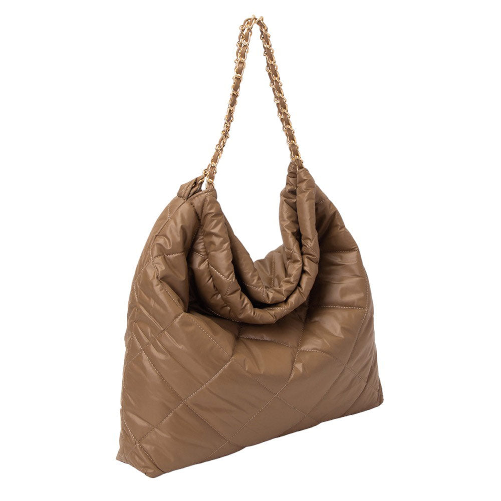 Brown Padded Adjustable Metal Strap Shoulder Bag, Carry your everyday items with ease with this bag. It features a padded shoulder strap and adjustable metal buckles, providing comfortable carrying and a secure fit. The strap also features a quick-release buckle for a quick and easy transition to a perfectly adjusted fit.