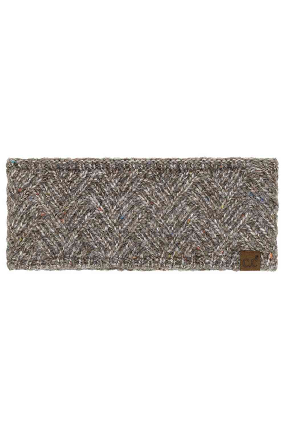 Brown Stay warm and stylish with this C.C Criss Cross Confetti Headwrap Winter Headband. Crafted from a premium blend of 66% recycled polyester, 24% acrylic, 5% wool, and 5% nylon, this headwrap offers cozy comfort while supporting sustainable fashion. The eye-catching criss cross confetti pattern adds a playful touch to any winter outfit. One size fits most, making it an easy grab-and-go accessory for chilly days.