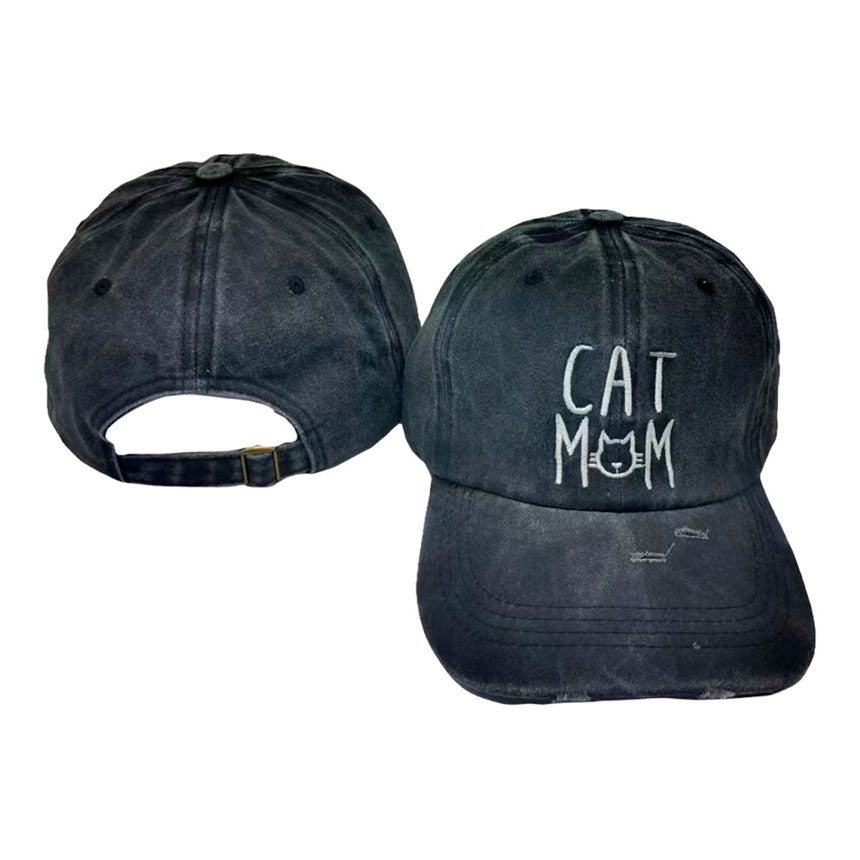 Burgundy Cat Mom Message Baseball Cap, show your love for cats and your mom with this baseball cap. This classic cat mom message cap is perfect for everyday outings and show off your unique style and love for cats! It's an excellent gift for your friends, family, or loved ones who love cats most.