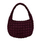 Burgundy Quilted Puffer Shoulder Crossbody Bag, Stay warm and stylish with this bag. Made of durable material, it is insulated to keep you cozy in the coldest conditions. The shoulder straps make it comfortable and convenient to carry, so you can bring everything you need with ease. Perfect for gifting on every occasion.