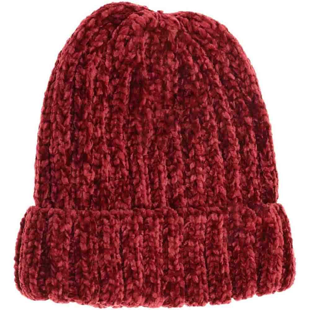 Burgundy Solid Ribbed Chenille CC Beanie provides warmth and comfort through its soft chenille fabric and ribbed design. This expertly crafted beanie offers a snug fit while maintaining breathability, making it ideal for cold weather wear. Its solid color and subtle texture ensure versatile styling for any casual or outdoor outfit, combining functionality with understated style. 