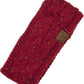 Burgundy Cozy up with the C.C Chunky Knit Confetti Sherpa Lined Headband, the perfect blend of warmth and style. Crafted from 100% acrylic, this headband features a chunky knit exterior with a soft sherpa lining for maximum comfort against your skin. The playful confetti pattern adds a fun pop of color to any winter outfit. One size fits most, making it an easy grab-and-go accessory for chilly days. Whether you're heading out for a quick errand or settling in for the season, this headband keeps you warm wit