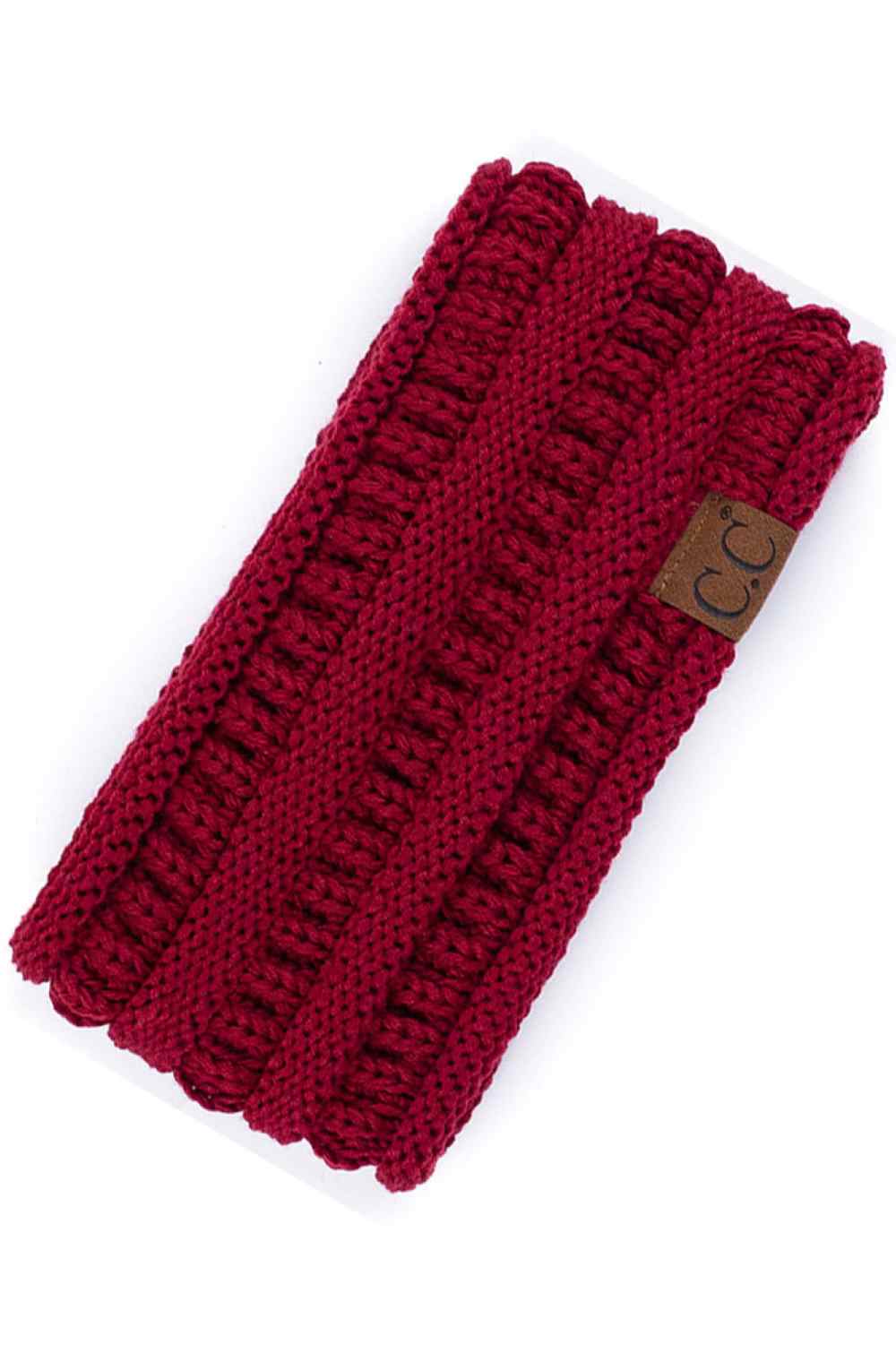 Burgundy Elevate your everyday style with the C.C Solid Ribbed Headwrap. Crafted from 100% acrylic, this versatile headwrap features a classic ribbed texture that adds dimension and visual interest. One size fits most, making it the perfect accessory for any occasion—whether you're running errands, hitting the gym, or making a fashion statement. Made in Korea with quality craftsmanship you can trust. Comfortable, durable, and effortlessly chic.