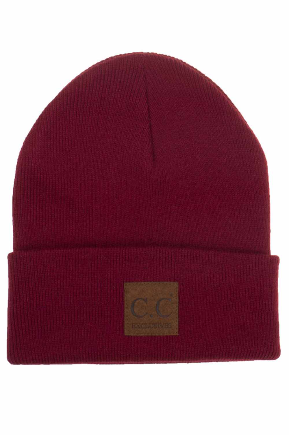 Burgundy The C.C Unisex Classic Basic Solid Color Beanie features a timeless knit design with a clean, solid color finish for effortless everyday style. Soft, stretchy, and comfortable, it provides reliable warmth and a versatile fit for both men and women.