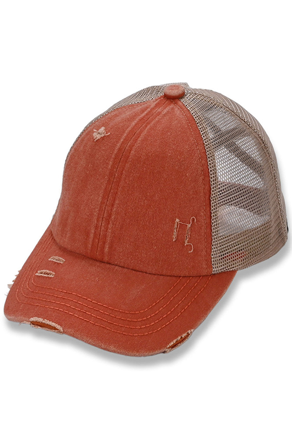 BurntOrange C.C BASEBALL PONYCAP is a stylish and functional cap that combines the classic look of a baseball cap with the convenience of a ponytail holder. Made with high-quality materials and a comfortable fit, this cap is perfect for any outdoor activity. Stay cool and protected with the C.C BASEBALL PONYCAP.