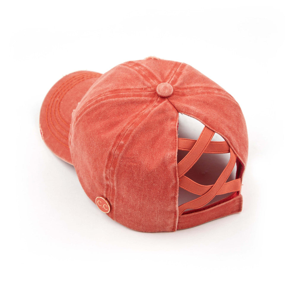 BurntOrange C.C BASEBALL PONYCAP is the perfect accessory for any sports enthusiast. Made with high-quality materials, this cap offers both style and functionality. With its comfortable fit and sleek design, it will keep you looking and feeling cool while you support your favorite team. Upgrade your game day look with the C.C BASEBALL PONYCAP.