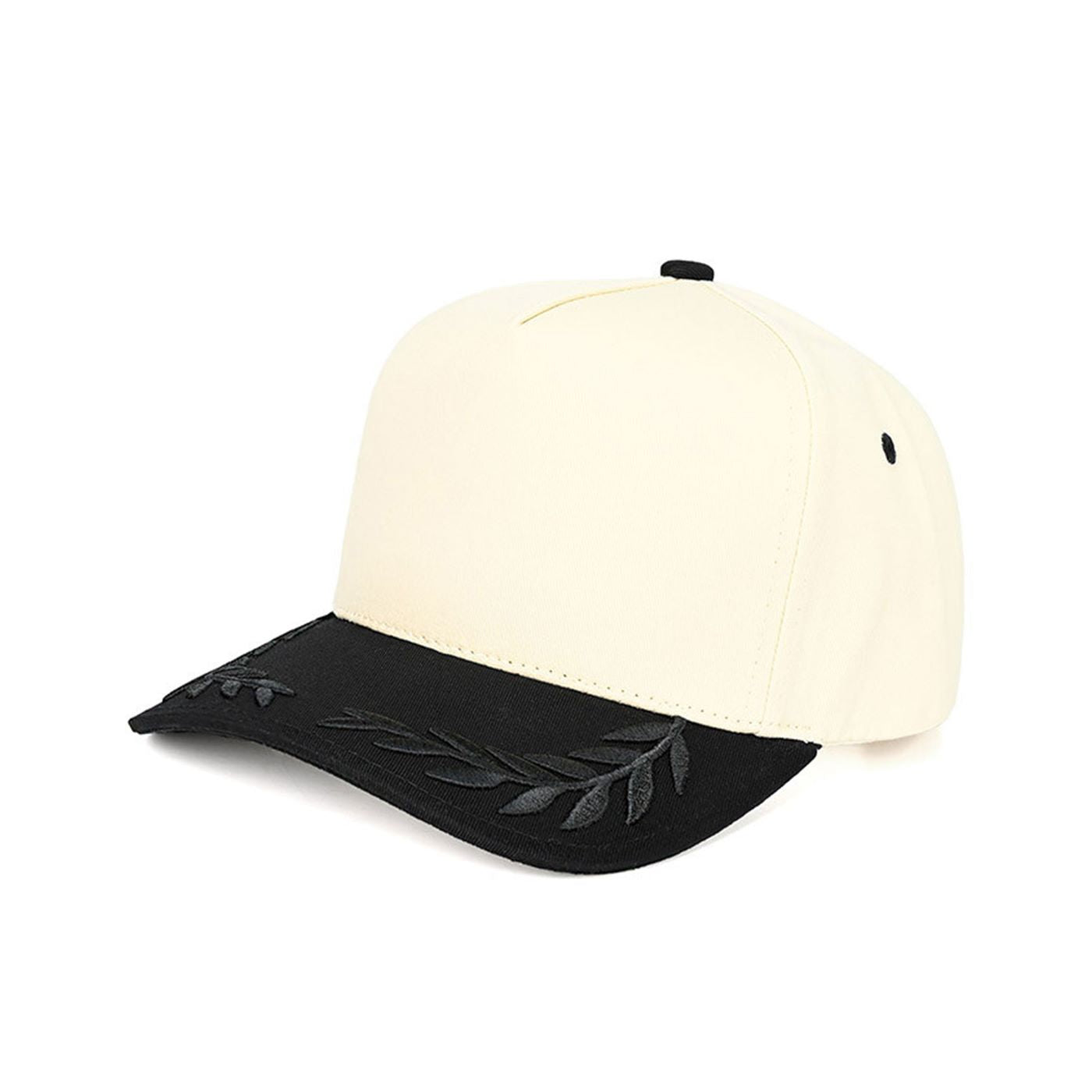 Black The C.C Captain Oak Leaves Embroidered Trucker Hat Baseball Cap features detailed oak leaf embroidery for a distinctive, outdoors-inspired look. Designed with a breathable mesh back and adjustable snap closure, it offers lightweight comfort and a customizable fit for everyday wear.