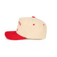 Red The C.C NORTH POLE SOCIAL CLUB Letter Trucker Cap showcases playful embroidered lettering that adds a festive touch to any casual outfit. Designed with a breathable mesh back and adjustable snap closure, it offers all-day comfort and a secure, customizable fit.