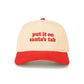 Red The C.C “PUT IT ON SANTA’S TAP” Letter Embroidered Christmas Theme Corduroy Trucker Hat Baseball Cap features playful holiday-themed embroidery on a soft corduroy front for a festive, standout style. Designed with a breathable mesh back and adjustable snap closure, it offers comfortable, lightweight wear and a customizable fit.