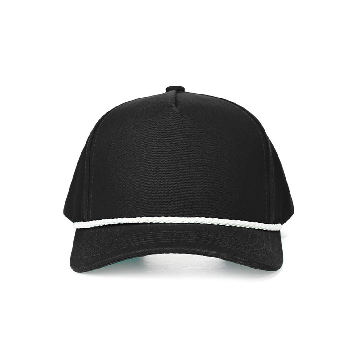 Black CC Beanie Solid Trucker Hat Baseball Cap with Rope Point Detail features a clean, plain design accented by a classic rope detail for a timeless, laid-back look. The structured trucker style offers breathable comfort and an adjustable fit, making it perfect for everyday wear.