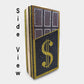 Madeline Love Red Bling Dollar Sign Chocolate Vertical Clutch Bag - Bags & Wallets - extra