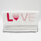 Love Message Seed Beaded Clutch / Crossbody Bag - White - Crossbody Bags