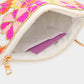 Madeline Love Pink Seed Beaded Flower Clutch / Crossbody Bag - Bags & Wallets - extra