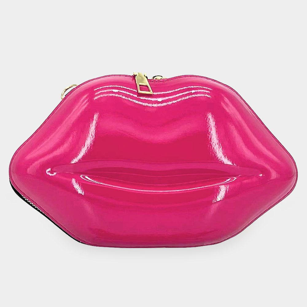 Madeline Love Pink Lip Shape Clutch/Crossbody Bag - Bags & Wallets
