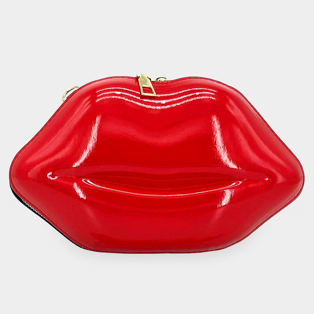 Madeline Love Red Lip Shape Clutch/Crossbody Bag - Bags & Wallets