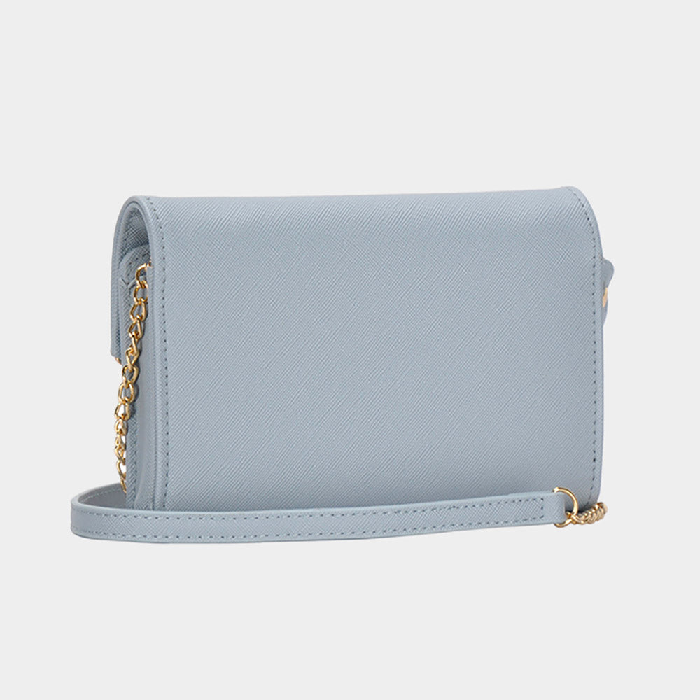 Madeline Love Blue Envelope Wallet on Chain Wristlet Clutch / Crossbody Bag - Bags & Wallets - extra