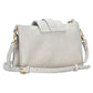 Madeline Love Ivory Belt Buckle Pointed Wristlet Clutch / Crossbody Bag - Bags & Wallets - desc