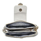 Madeline Love Ivory Belt Buckle Pointed Wristlet Clutch / Crossbody Bag - Bags & Wallets - extra