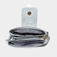 Madeline Love Gray Belt Buckle Pointed Wristlet Clutch / Crossbody Bag - Bags & Wallets - desc