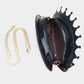 Madeline Love Black Faux Leather Evil Eye Clutch Bag - Bags & Wallets - desc